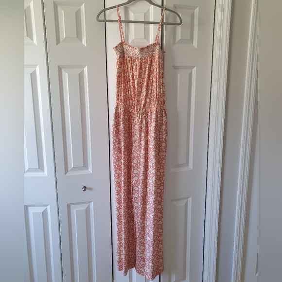 Faherty Renata jumpsuit, size M, coral - Picture 2 of 7
